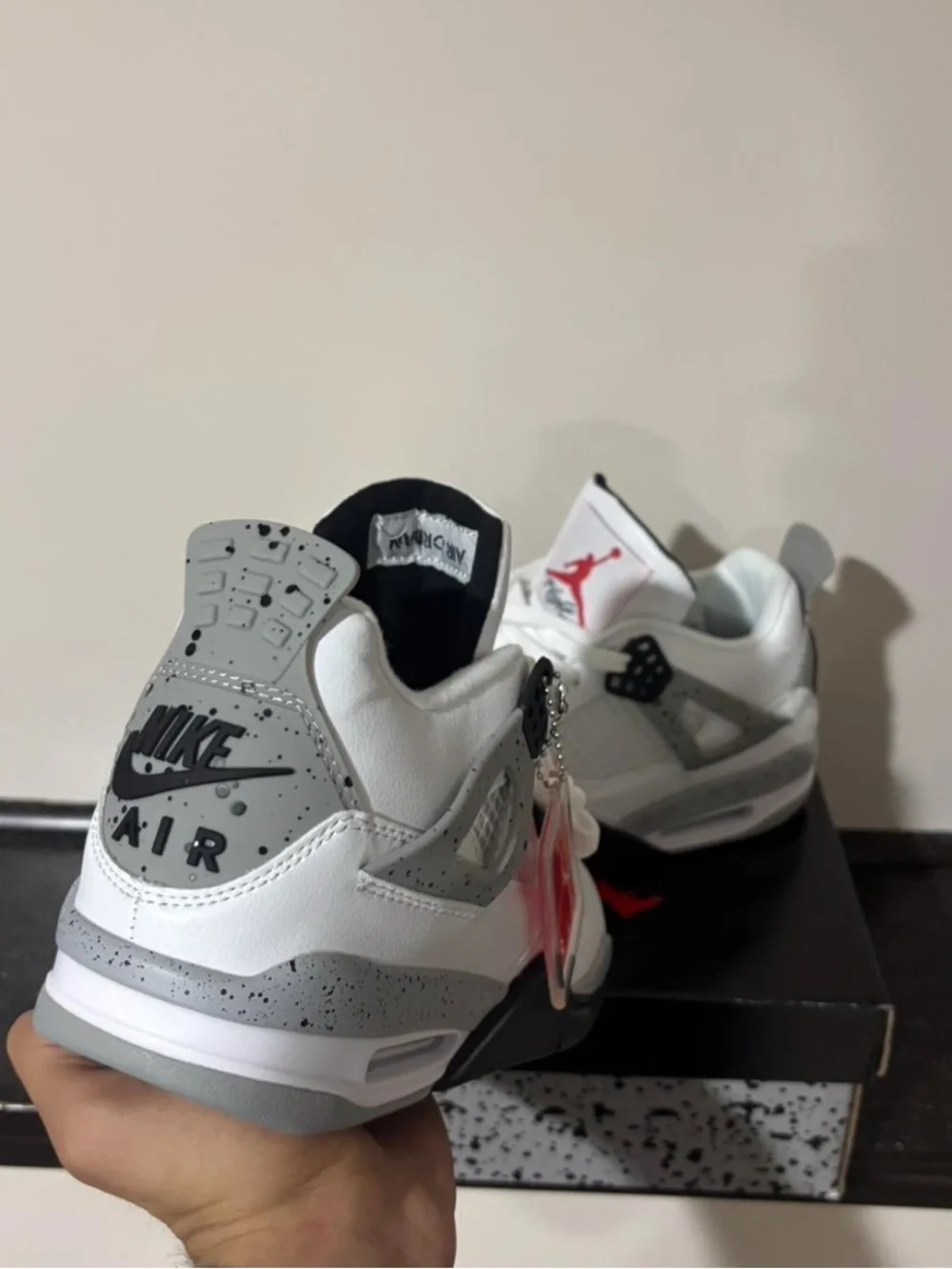 Jordan White / Grey / Black Retro Basketball Sneakers